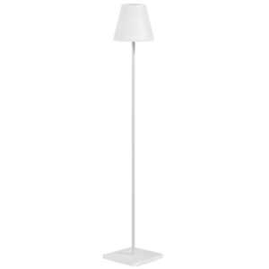 Bílá plastová solární stojací LED lampa Kave Home Amaray 120 cm