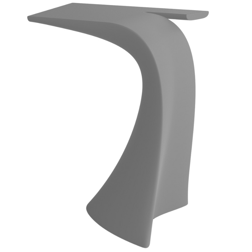 VONDOM Matně šedý plastový barový stůl WING 76 x 50 cm