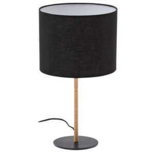 Černá stolní lampa Kave Home Pina