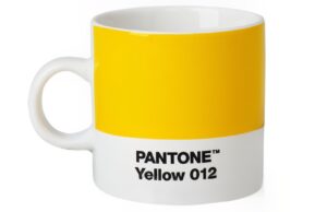 Žlutý porcelánový hrnek na espresso Pantone Yellow 012 120 ml