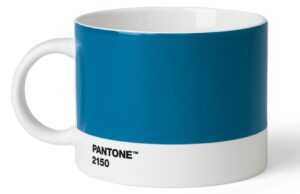 Modrý porcelánový hrnek na čaj Pantone Blue 2150 475 ml