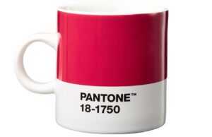 Růžový porcelánový hrnek na espresso Pantone Viva Magenta 18-1750 120 ml