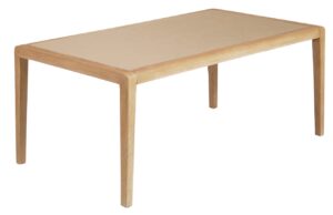 Dřevěný jídelní stůl Kave Home Better 200 x 90 cm s deskou z polycementu