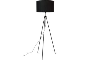 Černá stojací lampa ZUIVER LESLEY 153-181 cm