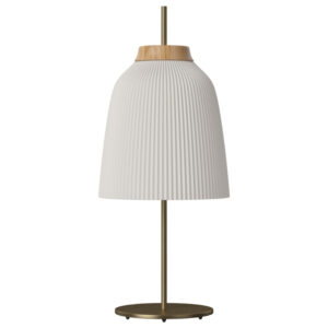 Bolia Opálově bílá skleněná stolní lampa Campa